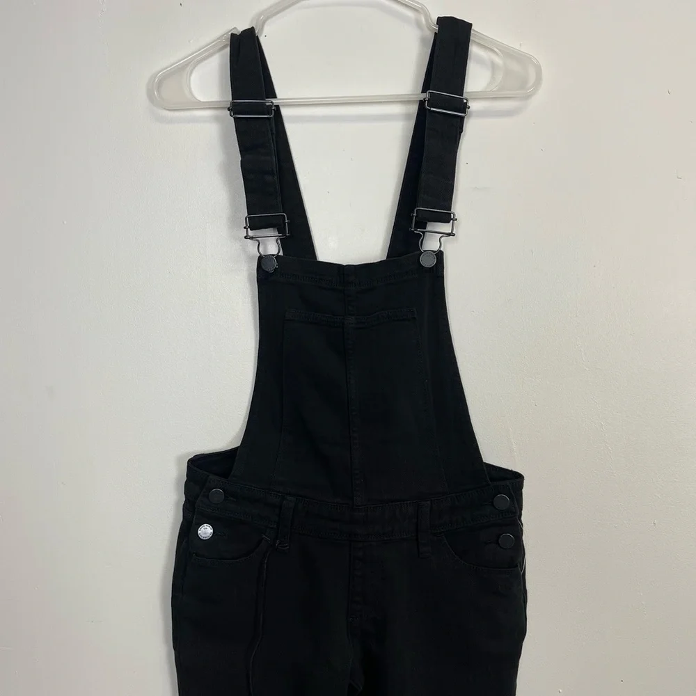 NEW Paige Denim Sierra Overalls Womens Size 24 Black Cotton Blend NWOT
